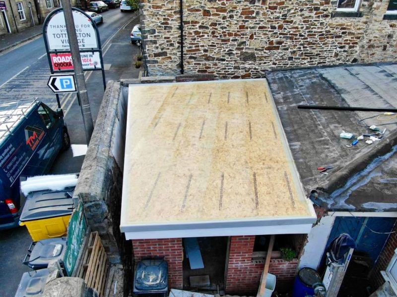 GRP Fibreglass Flat Roof