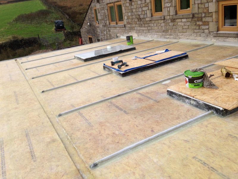 GRP Fibreglass Flat Roof